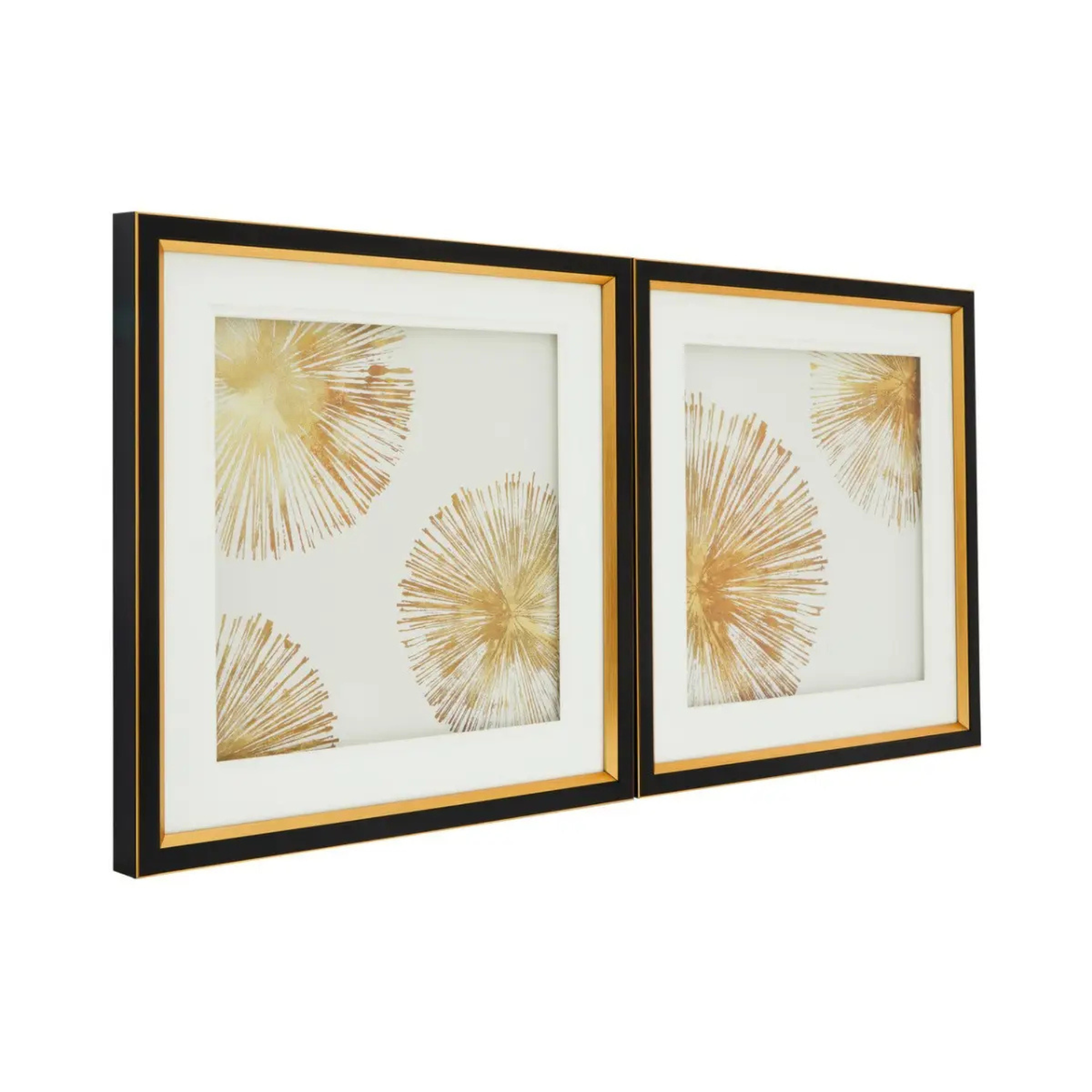 Set Of Two Sunburst Wall Art